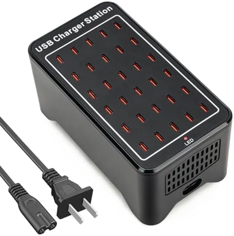 USB C Charger Station 150W, 30 Port USB Charger Block USB Charging Hub, Multiport USB C Charger Desktop Charger Compatible with iPhone 16/15/14/13/12/11, iPad, Tablets, Samsung GalaxyS23 S22,Phone
