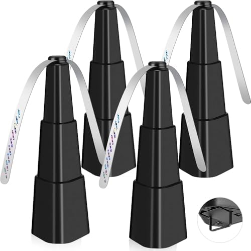 Fretech Fly Fans for Tables 4 Pack - Portable Automatic Picnic Table Food Repellent Fans Spinner for Restaurant, Party, Home