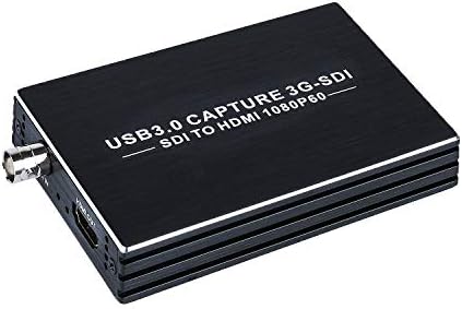 Groza SDI Capture Card USB 3.0, SDI to USB 3.0 with HDMI Loopout, 1080P 60Fps SDI HDMI Video Audio Capture for Game Streaming Video Recording for Windows, Linux, OS X
