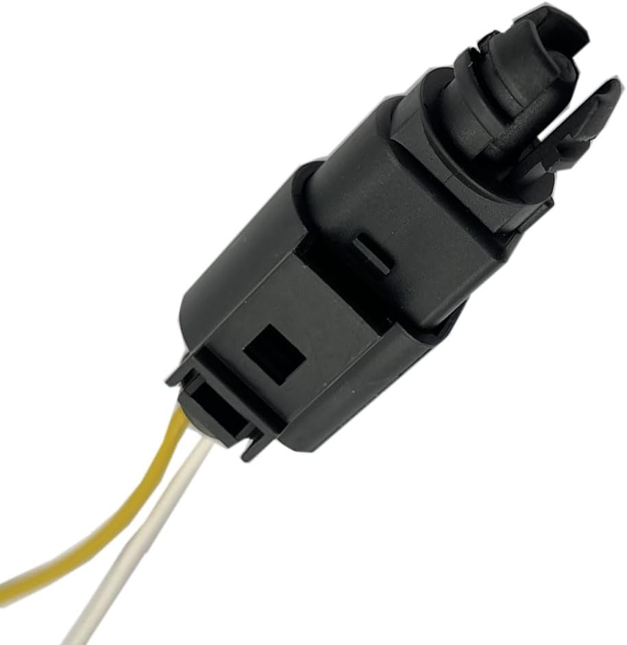 FainWan Ambient Air Temperature Sensor with 2-pin Connector Plug Wiring Harness Pigtail Compatible with CC Golf Passat Tiguan A3 A4