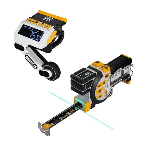 REEKON M1 Caliber and T1 Tomahawk Digital Tape Measure Bundle - Professional Grade Precision Measuring Tools that Save Time and Reduce Errors on The Job