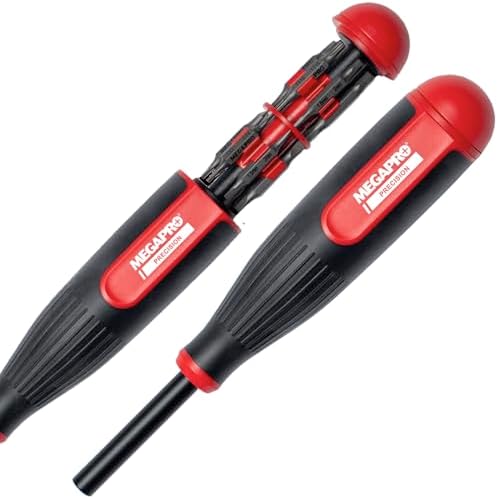 MEGAPRO® 24-in-1 Precision Multi-Bit Screwdriver | Small Screw Application | Micro-fasteners | Eyeglass & jewelry Repair | Small Electronics Maintenance | Precision Tamperproof Bits