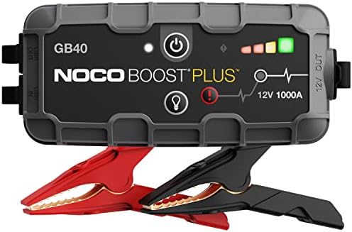 NOCO Boost GB40 12V 1000A UltraSafe Portable Lithium Jump Starter | Spark-Proof & Reverse Polarity Protection, For Car, Truck, Motorcycle, SUV, Boat, ATV, RV, up to 6.0L Gas & 3.0L Diesel