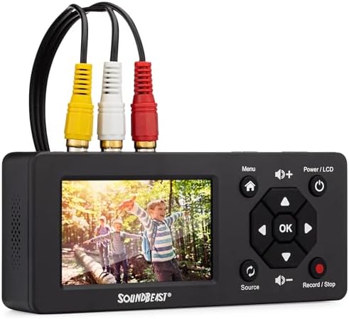 SoundBeast Video Capture Box 2.0 - Record Video & Audio from VCR, VHS, AV, RCA, S-Video, Hi8, Camcorder, DVD, Cassette Tape Players, Stereos, Turntables