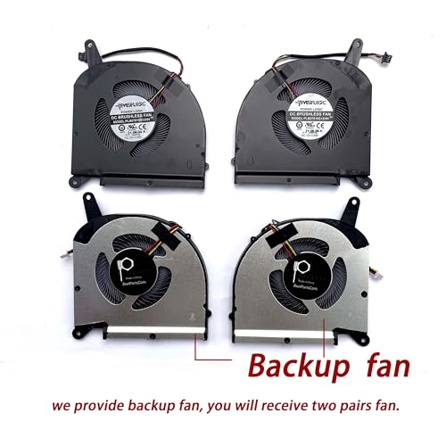 BestParts New CPU+GPU Cooling Fan Replacement for Gigabyte Aero 15 OLED, AERO 17 HDR XA, RP75XA RP77XA, for Aorus 15G 17G YB XB WB KB SB YC XC YD XD KD, P/N: PLB07010S12HH (Two Pair Fan)
