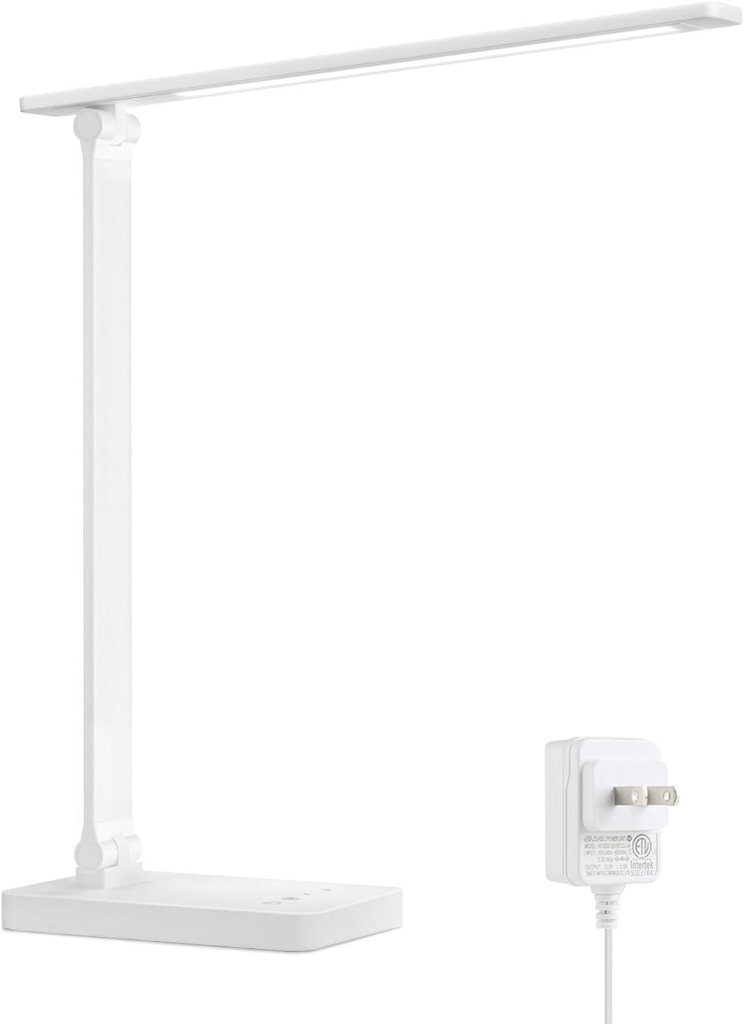 Lepro LED Desk Lamp 9.5W 800lm, Metal Desk Light for Home Office, White | 5 Colors 5 Brightness, Dimmable Task Light, Eye Caring, Home Office Desktop Lamp for Reading, Crafting, Sewing, Puzzle, Nail