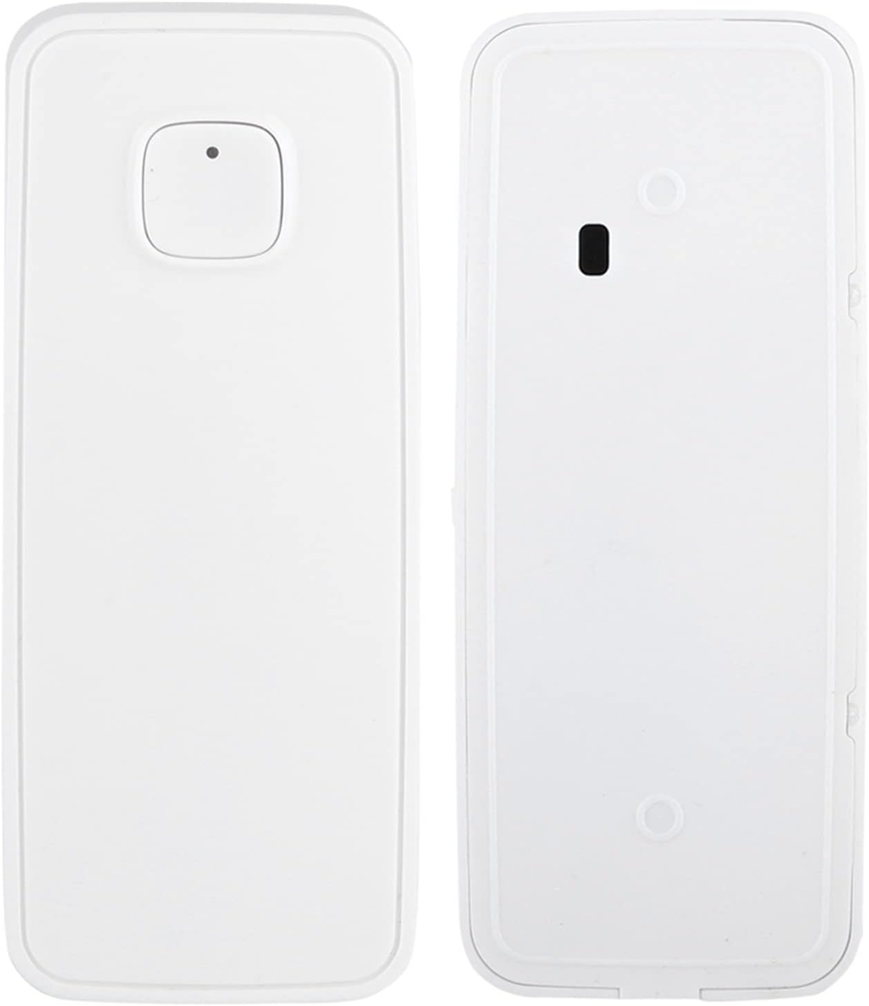 WiFi Door Window Sensor, Smart Wireless Entry Alert with App Push Notifications 45m Range 2 AAA Battery No Hub Required for Home Apartment White 1 Pack