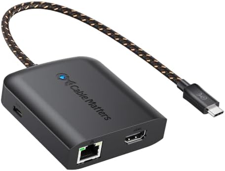 Cable Matters USB C Hub HDMI 2.1, 8K Video, Gigabit Ethernet