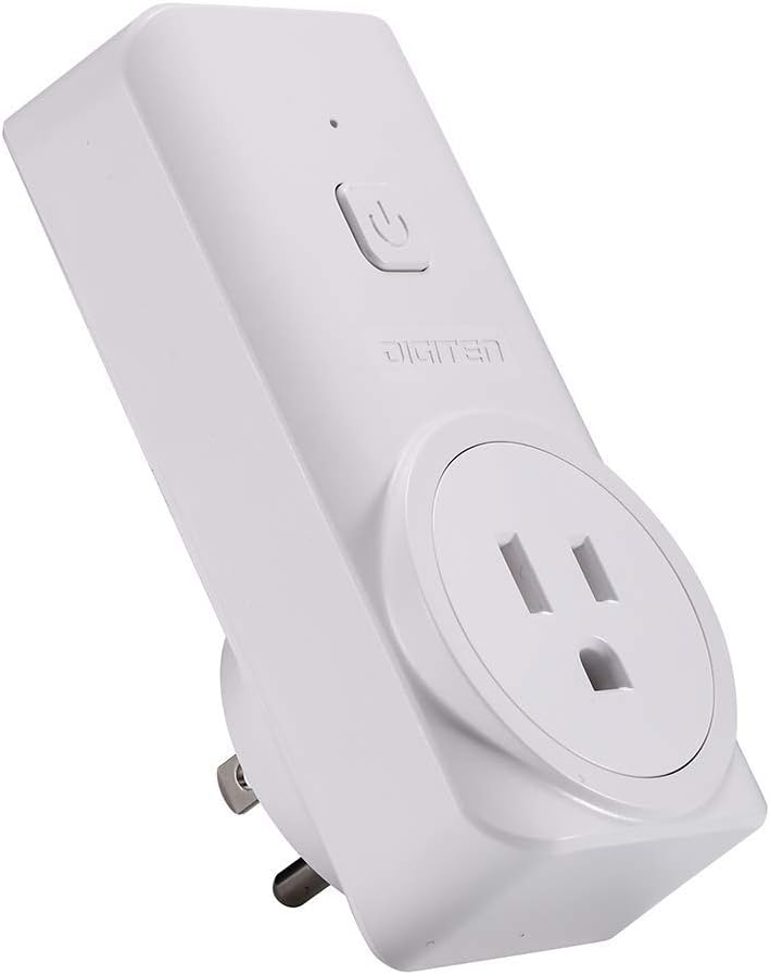 DIGITEN Wireless Temperature Controlled Outlet, Digital Plug-in Thermostat with Remote Control, Built-in Temp Sensor, Heating & Cooling for A/C, Fans, Heaters (Remote Detects Temperature)
