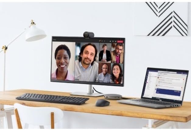 Dell 4K UHD Webcam WB7022, Sony Sensor, Teams Certified | Advanced AI auto framing
