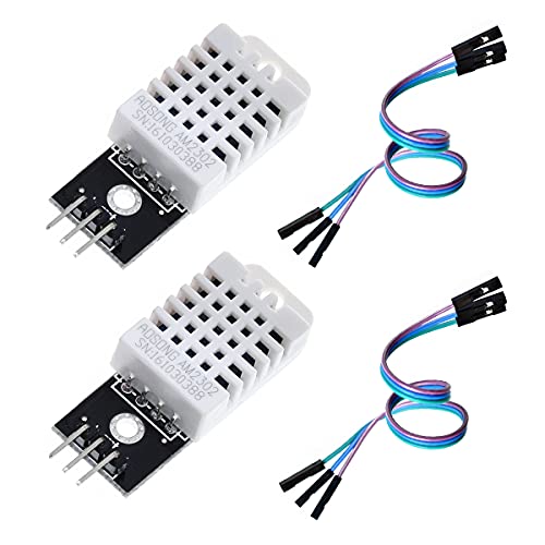 HiLetgo 2pcs DHT22/AM2302 Digital Temperature and Humidity Sensor Module Temperature Humidity Monitor Sensor Replace SHT11 SHT15 for Arduino Electronic Practice DIY