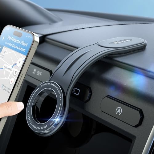 MagSafe Car Mount Detachable, Bendable Magnetic Phone Holder for Car | 8.5” Aluminum Arm, 20 Strong Magnets, 3M hook-and-loop, Dash, Fit iPhone 17 16 15 14 Pro Max Mini Mag Safe Accessories