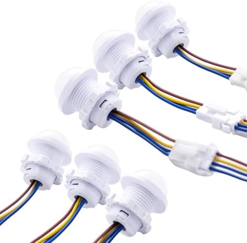 6-Pack Motion Sensor Light Switch 85-265V 40W, PIR Wall/Ceiling Mount