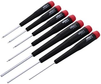 Wiha 26390 Screwdriver Set, Hex Metric With Precision Handle, .7 - 3.0mm, 7 Piece, original version, one size | .7-3.0mm, Original Version, One Size