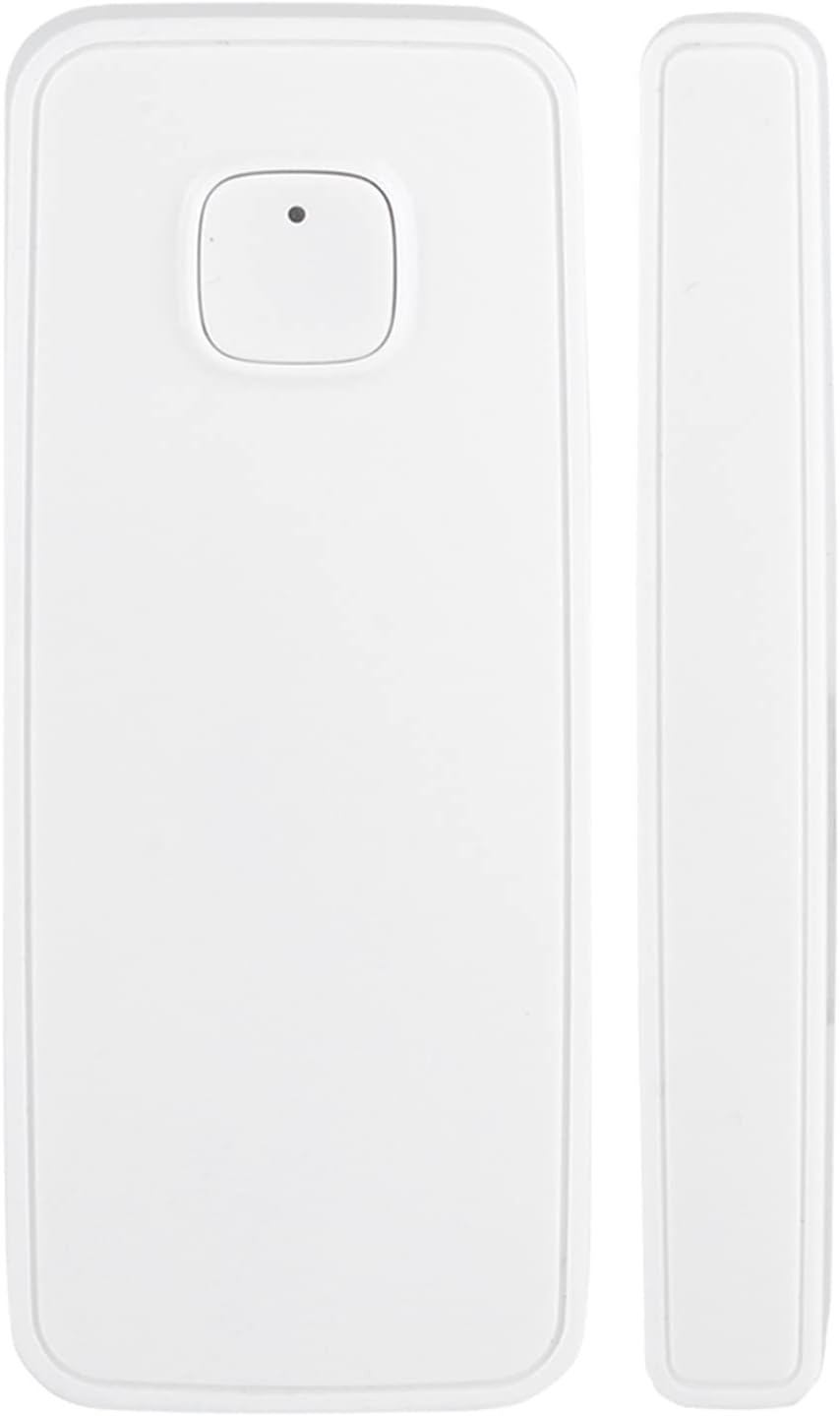 WiFi Door Window Sensor, Smart Wireless Entry Alert with App Push Notifications 45m Range 2 AAA Battery No Hub Required for Home Apartment White 1 Pack