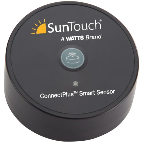 SunTouch ConnectPlus Wi-Fi Voice-Activated Smart Sensor for Floor Surface Temperature and Water Leak Detection, Built-In 915MHz Technology for Wireless Connection to SunStat ConnectPlus Thermostats