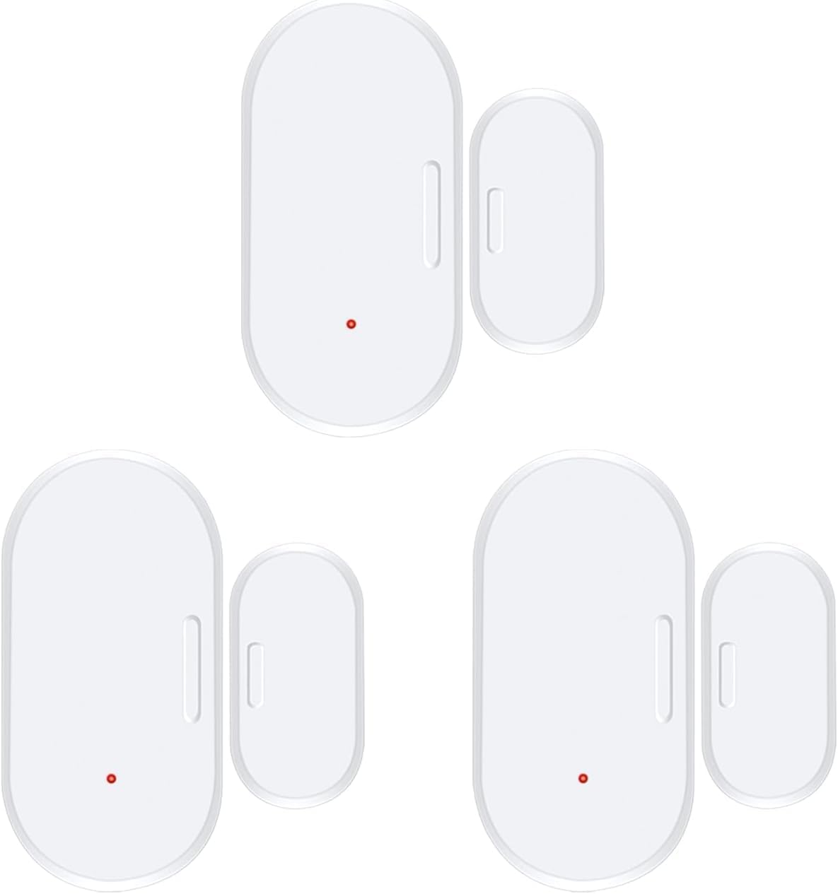 Haozee Door and Window Sensor, Requires Zigbee Hub | Zigbee Connection, Wireless Detector for Alarm Systems and Smart Homes, Compatible with Home Assistant Zigbee2mqtt