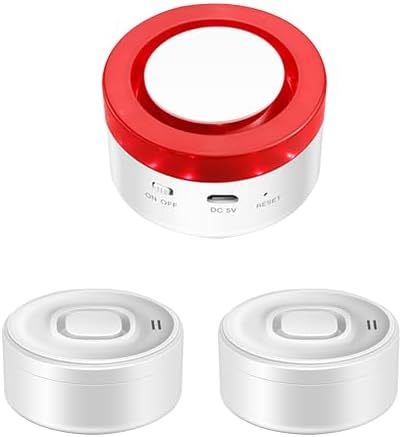 WiFi Water Leak Detector: Smart Water Sensor Alarm,100dB Adjustable Alarm and App Alerts for Kitchens, Basements, Bathrooms, 2 Detectors & 1 Base Station