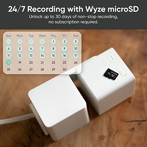 WYZE Cam Pan v3 Indoor/Outdoor IP65-Rated 1080p Pan/Tilt/Zoom Wi-Fi Smart Home Security Camera with Color Night Vision, 2-Way Audio, Compatible with Alexa &amp; Google Assistant, White, 2-Pack (Renewed)
