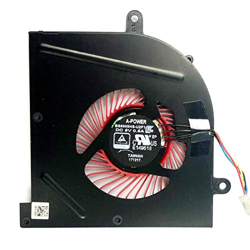 BestParts CPU + GPU Cooling Fan for MSI GS63 GS63VR GS73 GS73VR (Pair Fans, 12V, 4-Pin, 20dB, Laptop)