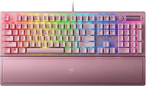 Razer BlackWidow V3 Mechanical Gaming Keyboard, Green Mechanical, Quartz | Tactile & Clicky, Chroma RGB Lighting, Compact Form Factor, Programmable Macro Functionality