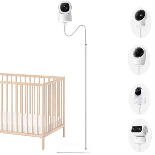 Baby Monitor Floor Stand Holder Mount Compactible for eufy E20,E21,E30, Indoor Cam S350,Spaceview E110, Spaceview pro E210,E220