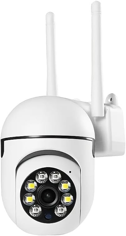 Security Camera Wired | 1080P Indoor Surveillance Cam with 2.4G/5G Dual-Band WiFi, 360° Pan/Tilt, Color Night Vision and AI Motion Detection for Home Security, 1 PCS