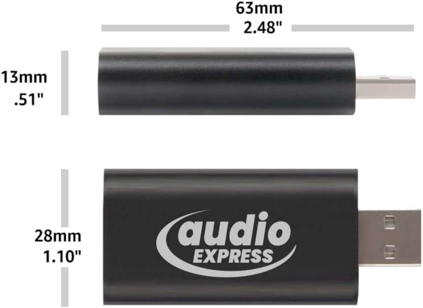 Audio Express AXHDCAP3 USB 3.0 4K HDMI Capture Card: SuperSpeed USB 3.0, 1080P HD at 60fps - Perfect for Capturing HDMI to USB 3.0 Video - Ideal for Gaming, Streaming, Teaching, and Video Conferencing