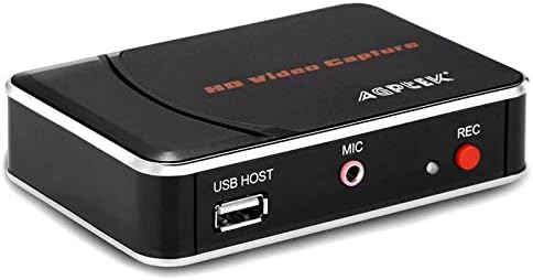 1080P HDMI Video Capture Card HD Game Recorder | Compatible with Xbox One/360/ PS4/ Wii U /Nintendo Switch and Support Mic in for Commentary - No PC Required
