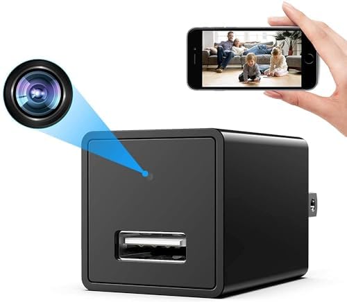 Wireless Smart Spy Small 1080P WiFi Camera Indoor Hidden Security Camera Baby Monitor Surveillance Security Cam Motion Detection with App Live Feed