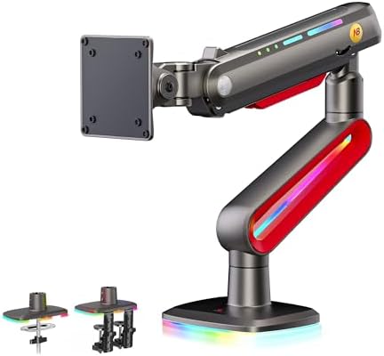 NB ERGONOMIC Gaming Monitor Arm for Flat/Ultrawide/Curved Monitors 32 to 60 inch, Heavy Duty Monitor Stand Load up to 20 kg, VESA 75/100 mm Mount G70-New (Oliver Green)