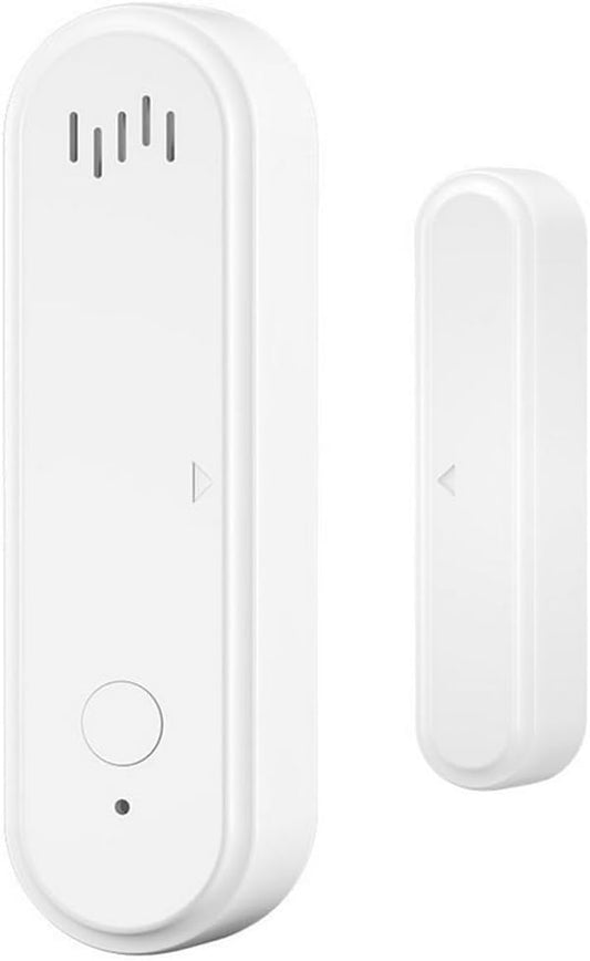 UHPPOTE 2.4GHz WiFi Smart Door Window Contact Sensor Detector with Alarm | Tuya App Notification, No Hub Required