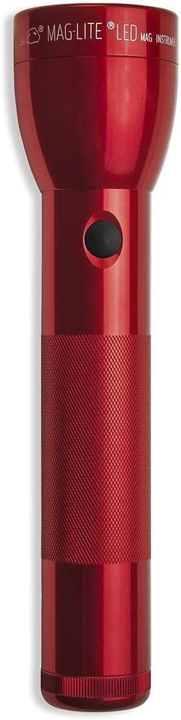 MagLite High Lumens LED Flashlight – ML300L 4-Cell D Flashlight with Adjustable Focus for Precise Beam, Long Battery Life, Water-Resistant for Emergency, Outdoor, and Camping – Black