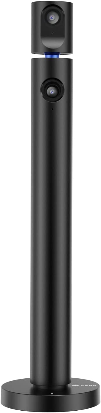 CZUR Halo X Pro Dual Webcam for PC, 1080P Web Camera with Microphone | USB Camera for Computer, 90° View, Plug & Play, Compatible with Windows&Mac, for TikTok/YouTube/Yahoo Messenger
