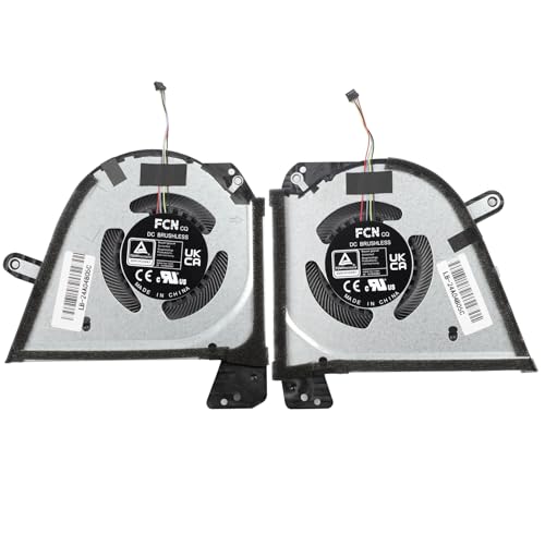 CPU+GPU Cooling Fan for ASUS ROG Zephyrus G15 GA503Q GA503QS GA503QM GU603H | GA503QR GA503QC GA503QE GU603HE GU603HM GU603HR GU603Z, FP9R FP9Q DFSCK221051824 DFSCK221151812, 12V 1A