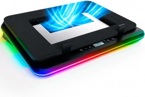Turbofrost Gaming Laptop Cooling Pad, 17in, RGB Lighting, 4 Turbo Fans