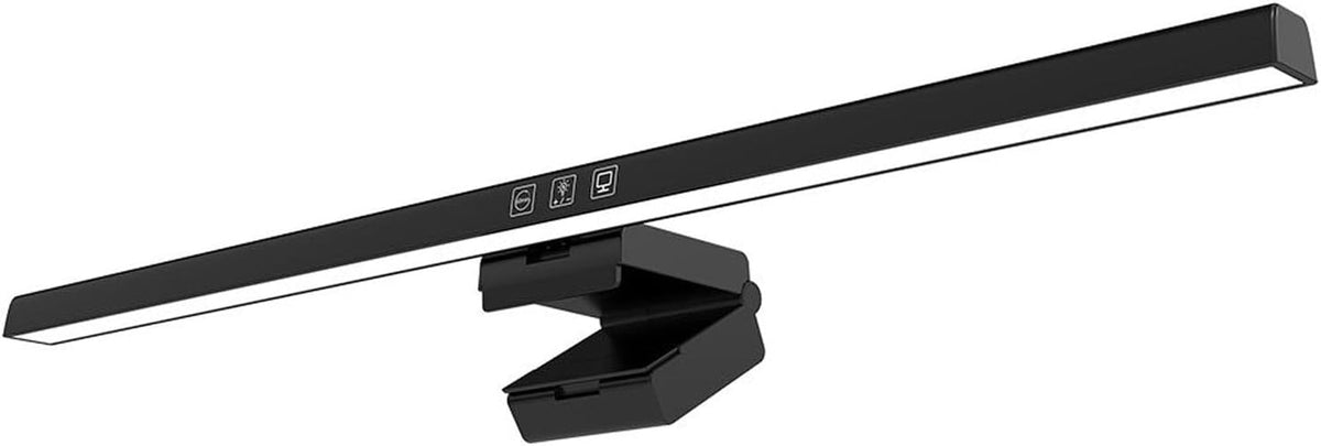 GLOGLOW Screen Monitor Light Bar, ABS Touch Control, Stepless Dimming LED Desk Lamp for Home Office and College Use (Black)