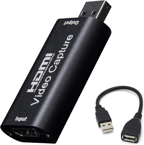 BlueAVS 4K HDMI to USB Capture Card, 1080P@60Hz, Live Streaming & Recording | Plug and Play HDMI Capture for DSLR, Camcorder and Action Cam, Ideal for OBS, Zoom, Live Streaming and Video Calls