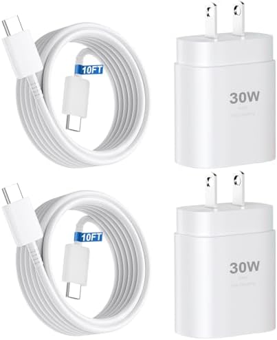 iPhone 17 16 15 Charger Fast Charging,30W USB C Charger Type C Charger Phone Chargers iPhone&10 Ft Long USB C to C Cable Fast Charging Cord for iPhone 17 Air/17 Pro/17 Pro Max/16 15 Pro Max Plus,iPad
