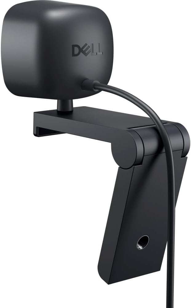 Dell 2K QHD Webcam WB3023, Sony Sensor, Noise Reduction Mic | Teams Certified, 78° Field of View, 2X Digital Zoom, HDR, Face Detection, Tilt and Swivel, USB-A