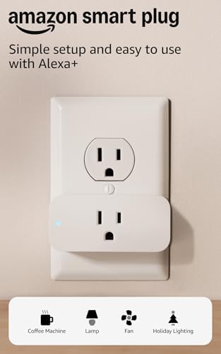 Amazon Smart Plug, Works with Alexa, Simple Setup, Endless Possibilities (2-Pack)