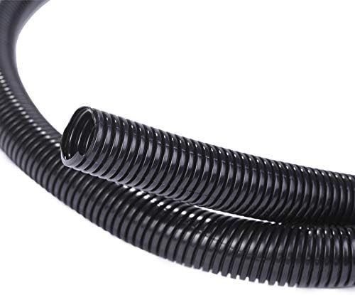 Alex Tech 25ft - 1/2 inch Split Wire Loom Tubing - Black