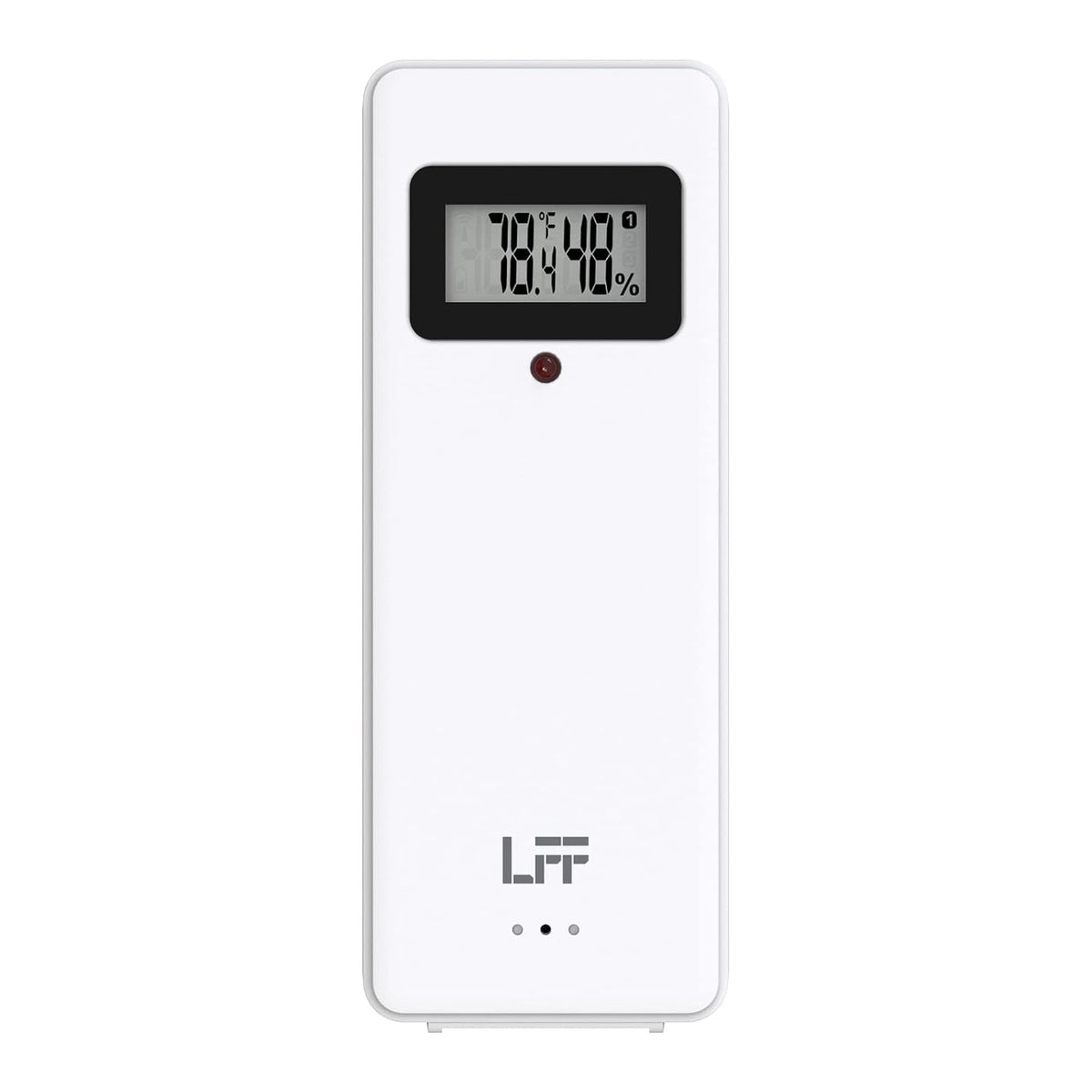 LFF Wireless Remote Sensor With Indoor Outdoor Temperature and Humidity, LCD Display for Weather Station, Atomic Clock - Updated Version