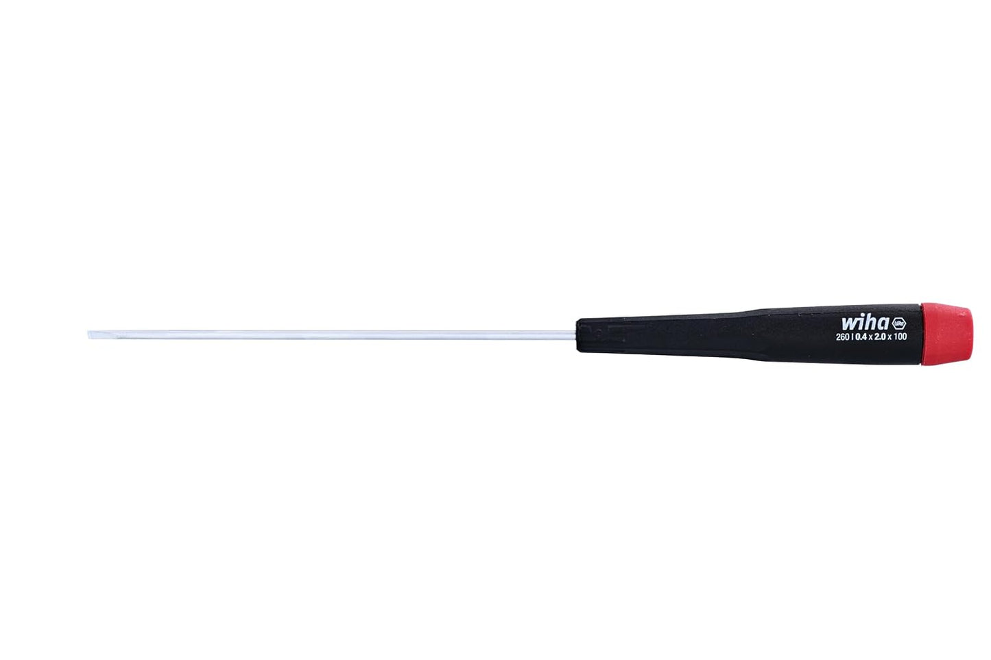 Wiha 26023 Slotted Screwdriver with Precision Handle, 2.0 x 100mm