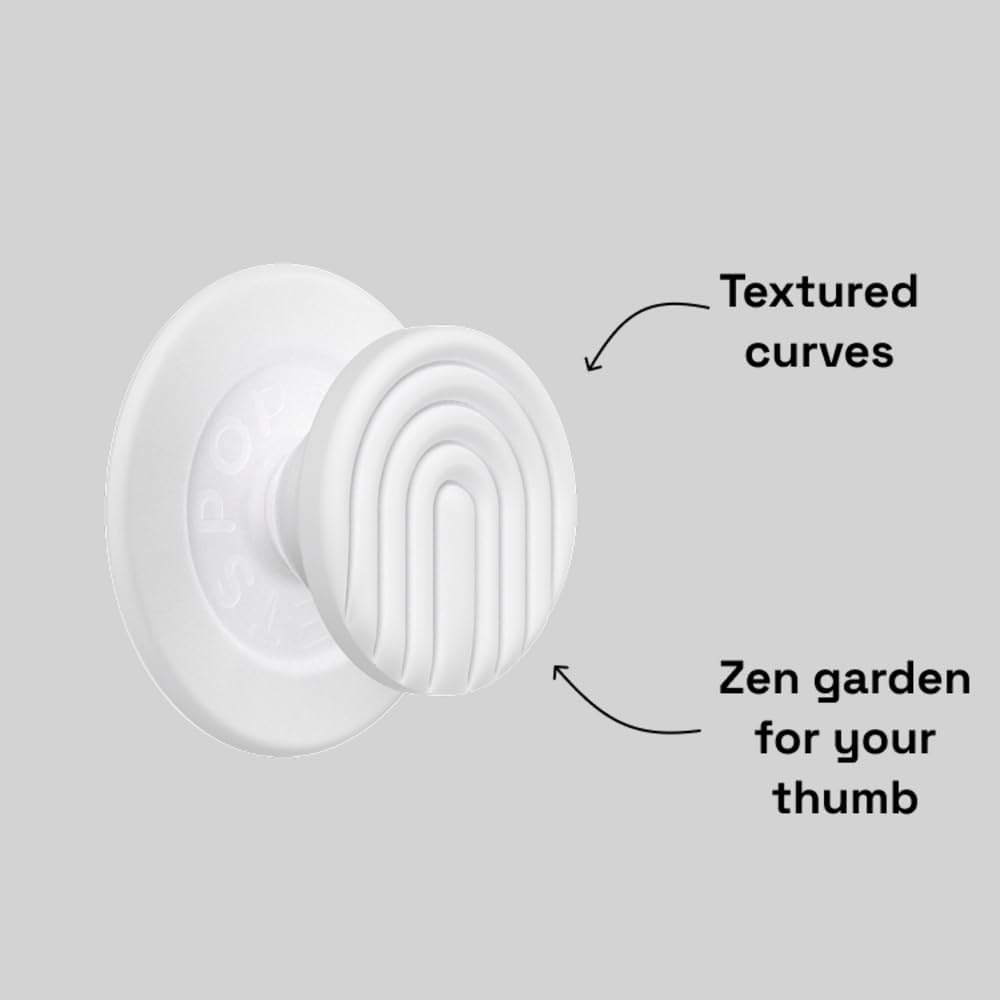 PopSockets Phone Grip for MagSafe, Magnetic Holder, Phone Stand, Boho - Coconute Creme