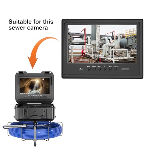 Anysun 9" Replacement Screen for Sewer Camera Mode 9DX23, High-Resolution LCD Screen, Compatible with Anysun HBUDS Pipe Inspection Cameras System-CR110-9DX23