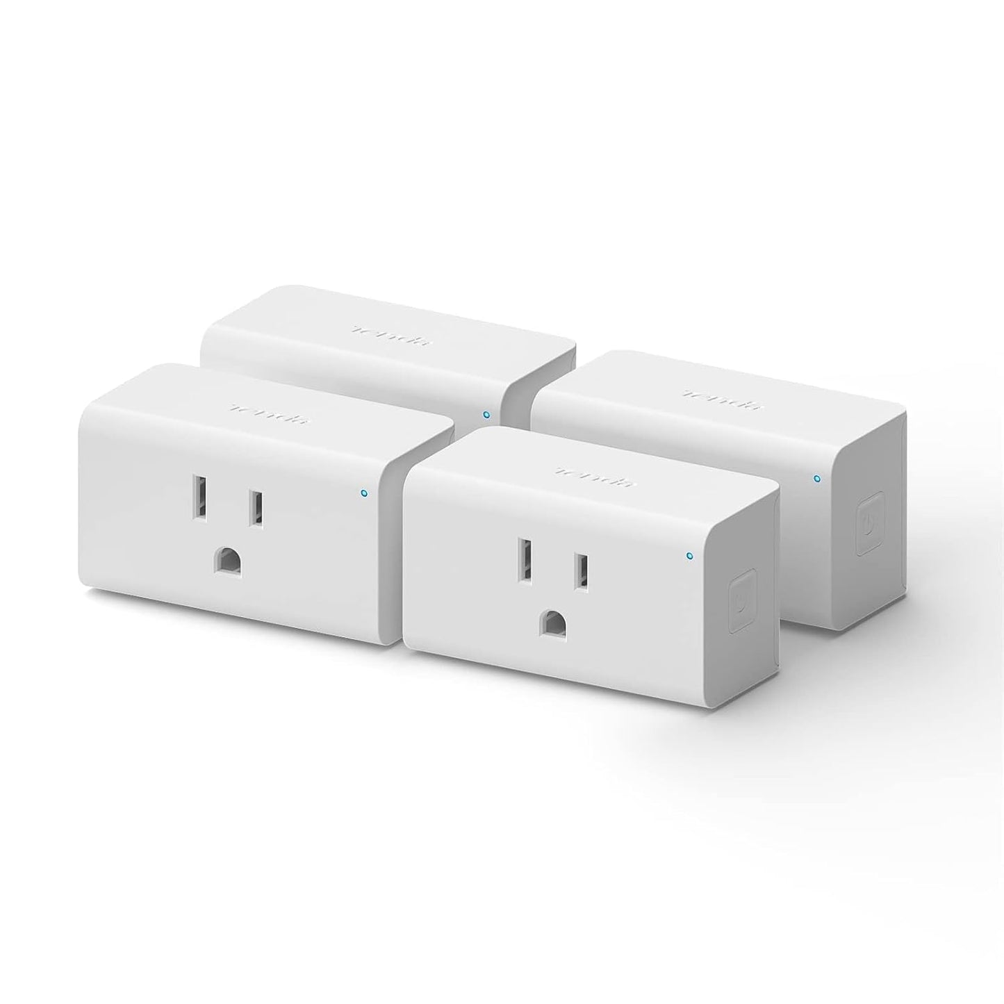 TENDA SP3 (4 Pack) Smart Plug WiFi Outlet Switch, Compatible with Alexa & Google Assistant for Voice Control, Timer & Schedule Function, Compact Design, UL FCC RoHS Certified, No Hub Required