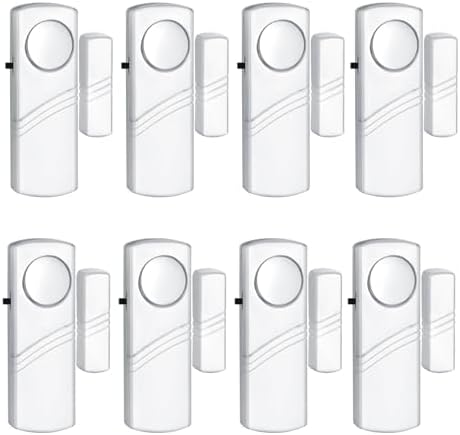 Security Door Window Alarm, 90DB Wireless Sensor Door Window Burglar Alarm | Door Alarms for Kids Safety, Easy Installation Doorbell Alarms for Office House Window Pool
