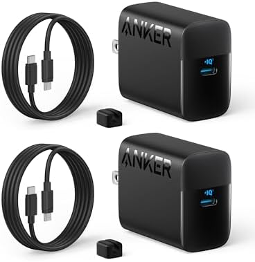 Anker 45W USB C Charger Block, 2-Pack Type C Charger Fast Charging | Phone Charger Includes 5ft USB-C Cable,For iPhone 17/16 Series,iPad, Galaxy S24 Ultra and More