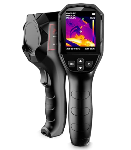 Thermal Camera, 240 x 240 TISR Resolution for Home Inspection | 25Hz Refresh Rate , -4°F to 1022°F Temp Range with High/Low Temperature Alarm, 50°FOV Handheld Thermal Imaging Camera